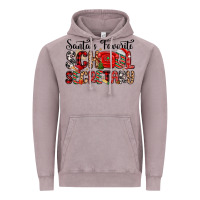 Vintage Zinc santa s favorite coffee school secretary Vintage Hoodie - MaliasSmallBusiness