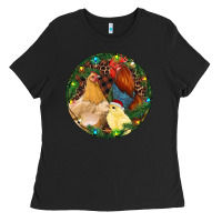 Black Christmas Chick Family Ladies Tee - RanaPortraitStore