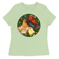 Matcha Christmas Chick Family Ladies Tee - RanaPortraitStore