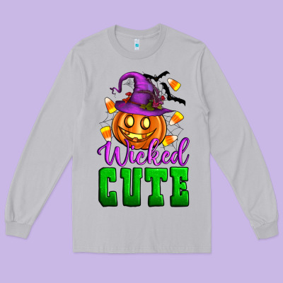 Wicked Cute Long Sleeve Tee Designed By Artiststas