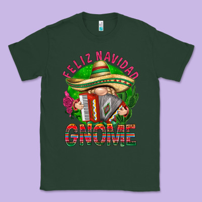 Feliz Navidad Gnome Classic Tee Designed By Nancycooperartshop