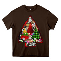 Chocolate Brown arrowhead christmas trees Heavy Core Tee - AdoDesignShop