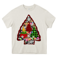 Cream arrowhead christmas trees Heavy Core Tee - AdoDesignShop