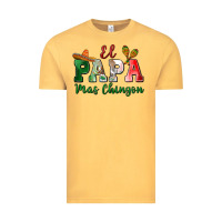 Vintage Mustard el papa mas chingon Vintage Tee - MaliasSmallBusiness