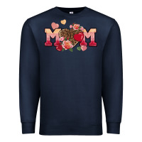 Navy Valentine's Day mom Premium Sweatshirt - FaDigitalArtStudio