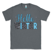 Charcoal Heather hello winter Classic Tee - JahusDesignShop