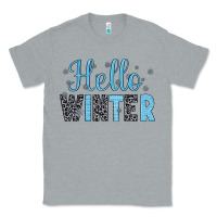 Heather Grey hello winter Classic Tee - JahusDesignShop