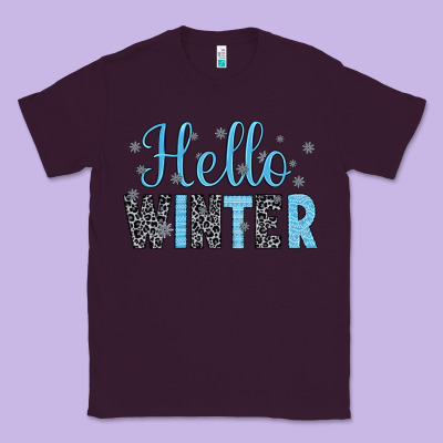 Hello Winter Classic Tee Designed By Jahusdesignshop