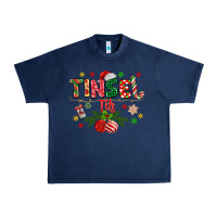 Navy tinsel tits Urban Heavy Tee - MaliasSmallBusiness