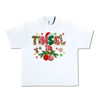 White tinsel tits Urban Heavy Tee - MaliasSmallBusiness
