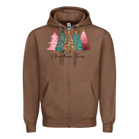 Chestnut christmas trees Zipper Hoodie - CowGirlArtShop