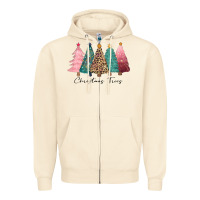 Sandshell christmas trees Zipper Hoodie - CowGirlArtShop