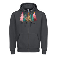 Smoke christmas trees Zipper Hoodie - CowGirlArtShop