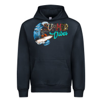 Navy Summer Vibes Urban Hoodie - CowhideDigitalArt