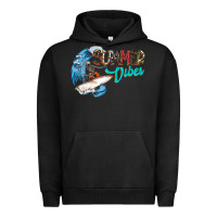 Pigment Black Summer Vibes Urban Hoodie - CowhideDigitalArt