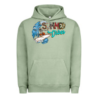 Pigment Oil Green Summer Vibes Urban Hoodie - CowhideDigitalArt