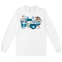 White Winter Coffee Cups Long Sleeve Tee - Artiststas