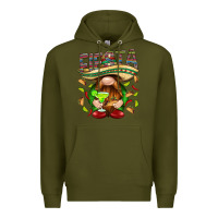 Army Green Fiesta gnome with tacos Mexico Premium Hoodie - HowdyJamesFarm