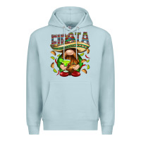 Blue Mist Fiesta gnome with tacos Mexico Premium Hoodie - HowdyJamesFarm