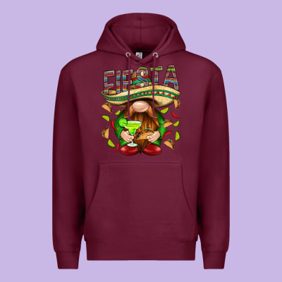 Fiesta Gnome With Tacos Mexico Premium Hoodie Designed By Howdyjamesfarm
