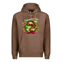 Chestnut Fiesta gnome with tacos Mexico Premium Hoodie - HowdyJamesFarm
