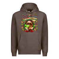 Coffee Fiesta gnome with tacos Mexico Premium Hoodie - HowdyJamesFarm