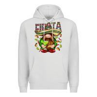Dove Grey Fiesta gnome with tacos Mexico Premium Hoodie - HowdyJamesFarm