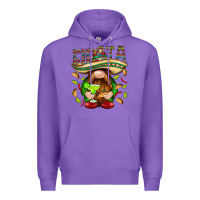 Purple Fiesta gnome with tacos Mexico Premium Hoodie - HowdyJamesFarm