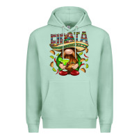 Seafoam Fiesta gnome with tacos Mexico Premium Hoodie - HowdyJamesFarm