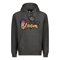Charcoal Heather bloom Premium Hoodie - JahusDesignShop
