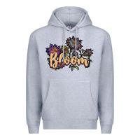 Heather Grey bloom Premium Hoodie - JahusDesignShop