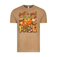 Vintage Camel just a girl who loves fall Vintage Tee - MaliasSmallBusiness