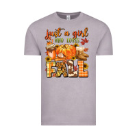 Vintage Zinc just a girl who loves fall Vintage Tee - MaliasSmallBusiness