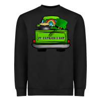 Black St Patrick's Day Truck Heavyweight Sweatshirt - Bettercallsaul