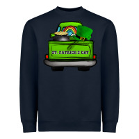 Navy St Patrick's Day Truck Heavyweight Sweatshirt - Bettercallsaul