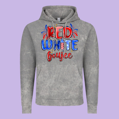 Red White Boujee Vintage Hoodie Designed By Maliassmallbusiness