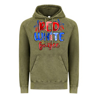 Vintage Olive red white boujee Vintage Hoodie - MaliasSmallBusiness