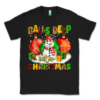 Black Balls Deep Into Christmas Classic Tee - MaliasSmallBusiness