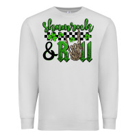 Dove Grey St. Patrick's Day Shamrock and roll Premium Sweatshirt - OliviaCreatesArt