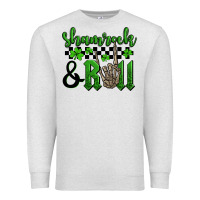 Oatmeal Heather St. Patrick's Day Shamrock and roll Premium Sweatshirt - OliviaCreatesArt
