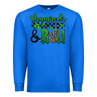 True Royal St. Patrick's Day Shamrock and roll Premium Sweatshirt - OliviaCreatesArt