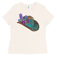 Bone cowboy hat Ladies Tee - AdoDesignShop
