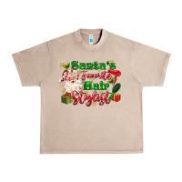 French Oak santas favorite hair stylist Urban Heavy Tee - MaliasSmallBusiness