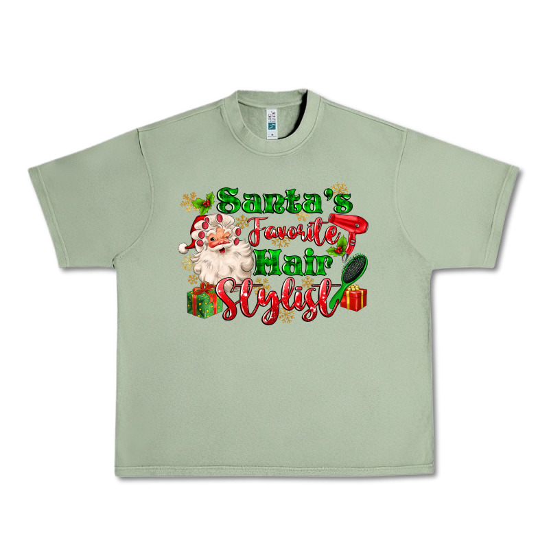 Santas Favorite Hair Stylist Urban Heavy Tee by MaliasSmallBusiness | Teevron
