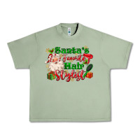 Oil Green santas favorite hair stylist Urban Heavy Tee - MaliasSmallBusiness