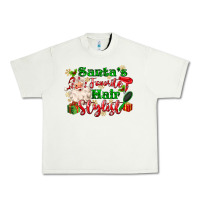 Pistachio santas favorite hair stylist Urban Heavy Tee - MaliasSmallBusiness