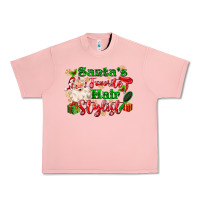 Salmon santas favorite hair stylist Urban Heavy Tee - MaliasSmallBusiness