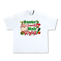 White santas favorite hair stylist Urban Heavy Tee - MaliasSmallBusiness