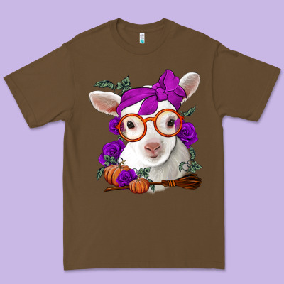 Cute Baby Lamb Halloween Premium Tee Designed By Jasminsmagicworld