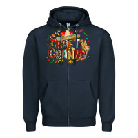 Navy Cinco de mayo crafty granny Zipper Hoodie - CowGirlArtShop